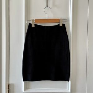 Black Bandage Mini Skirt